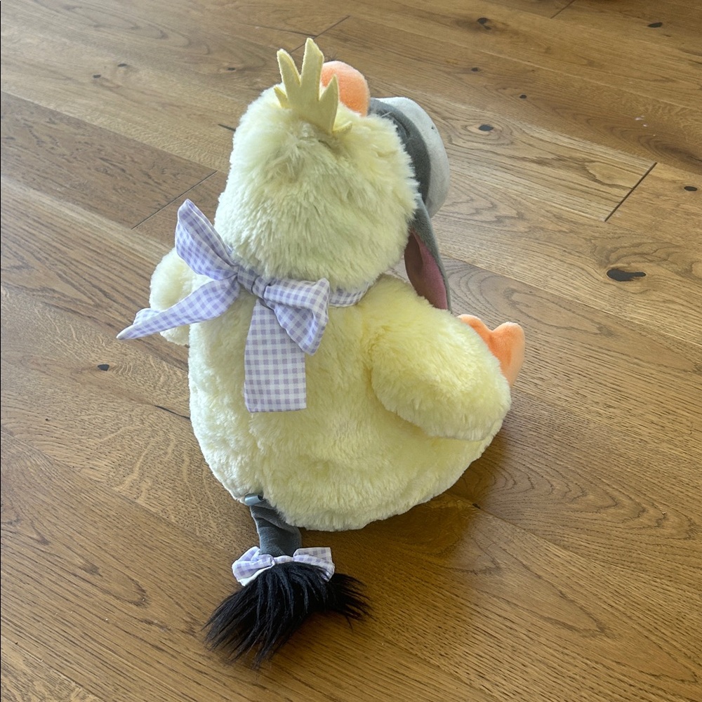 12" Disney Eeyore Plush in Yellow Chick Outfit with Gray Face and Peach Accents - Picture 4 of 10